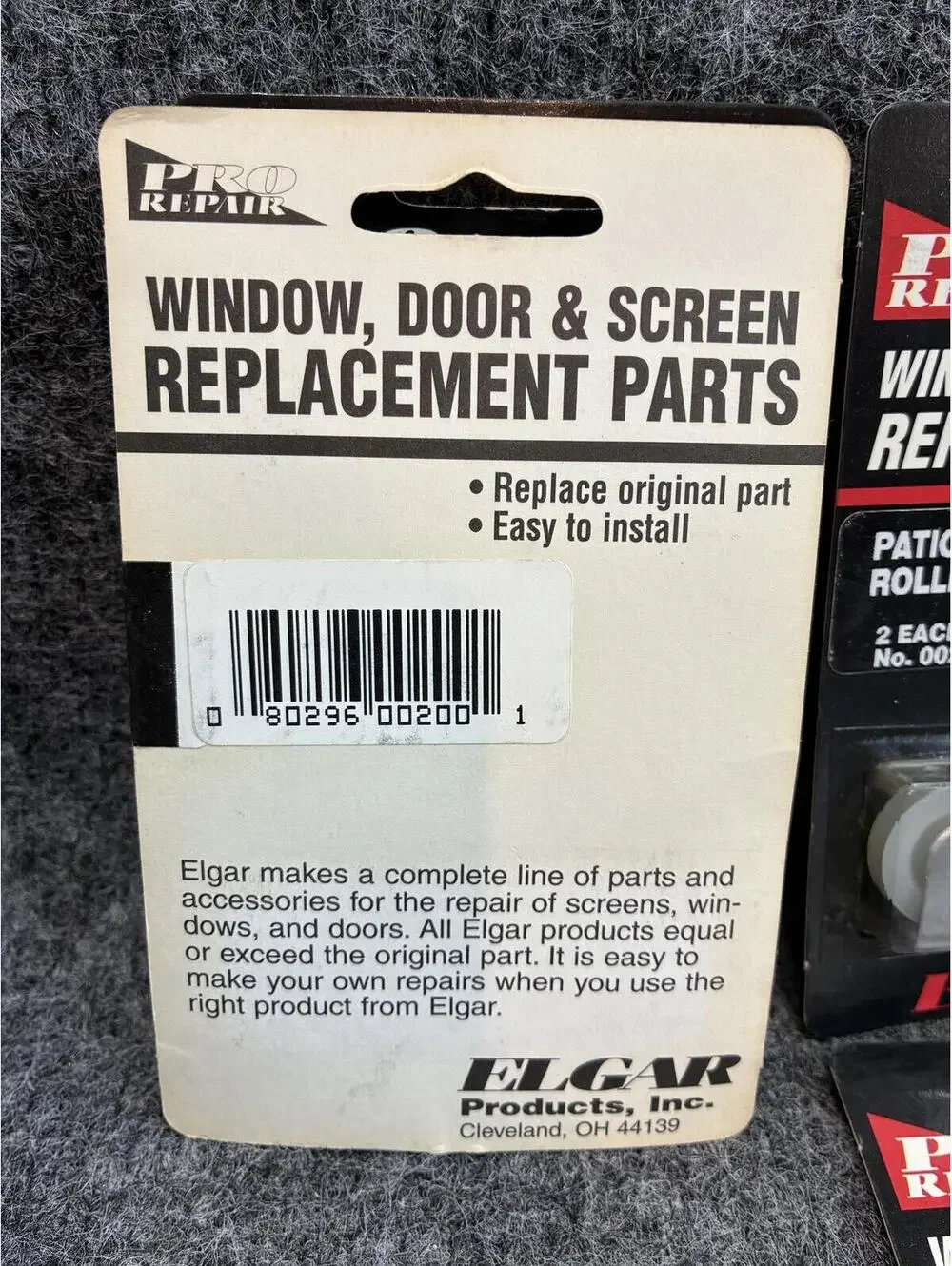 Pro Repair Patio Screen Door Rollers 2 Pack No. 00200 Lot of 4